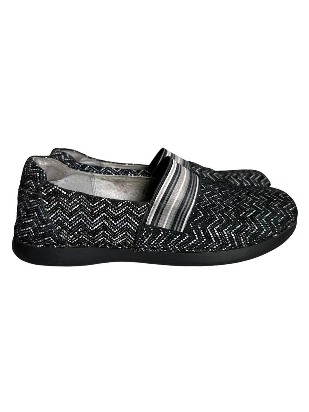Alegria Glee Black Nappa Slip On Comfort Shoe Size 6.5 US 37 EU